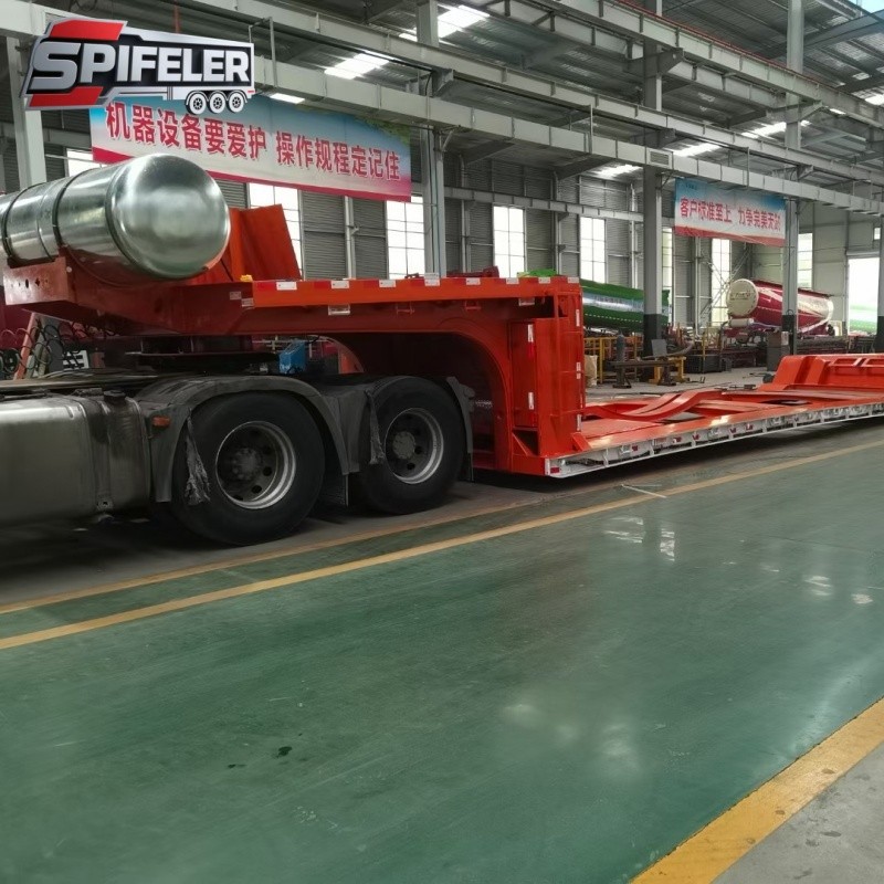 Four Axle Low Flatbed Semi Trailer best